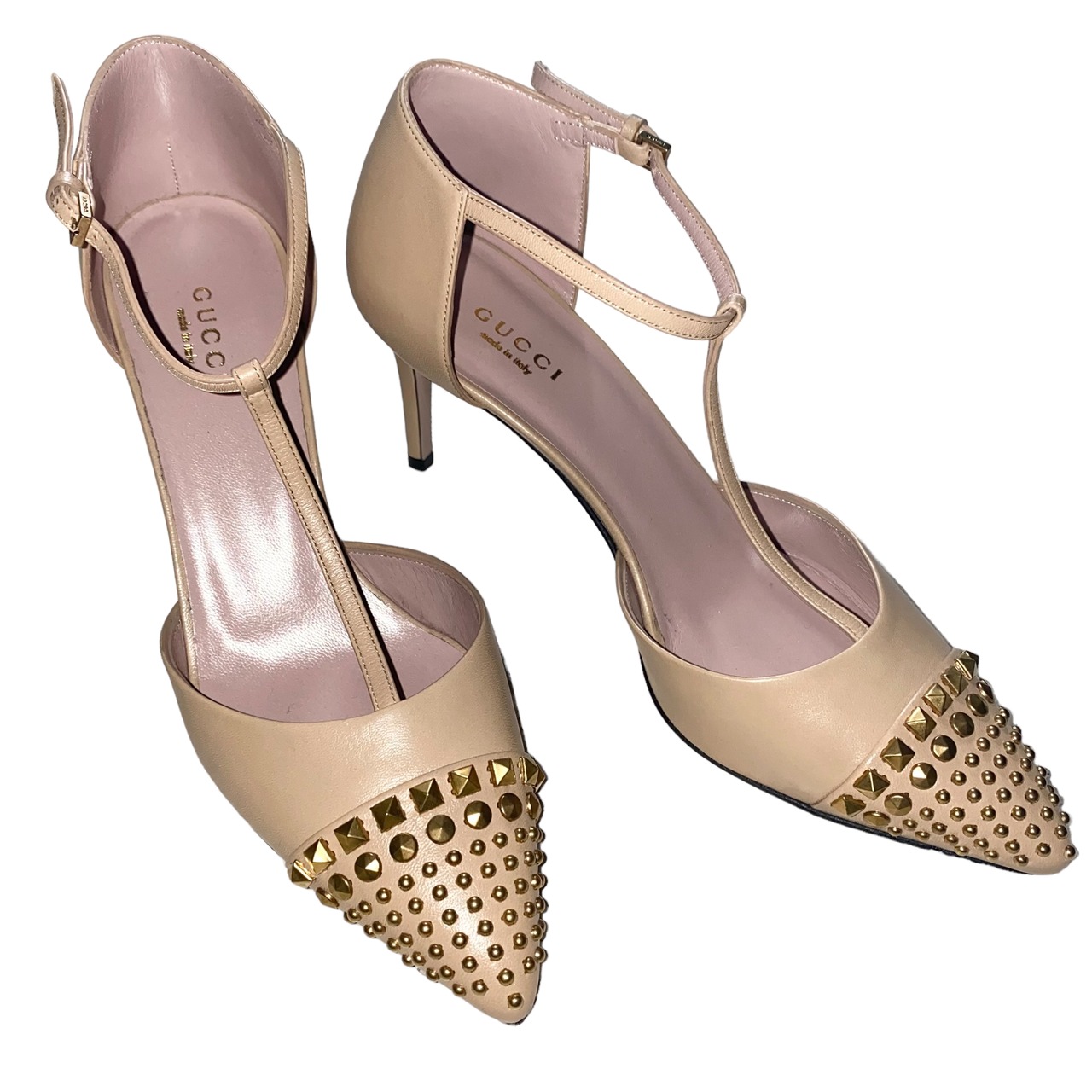 GUCCI studs toe high-heels