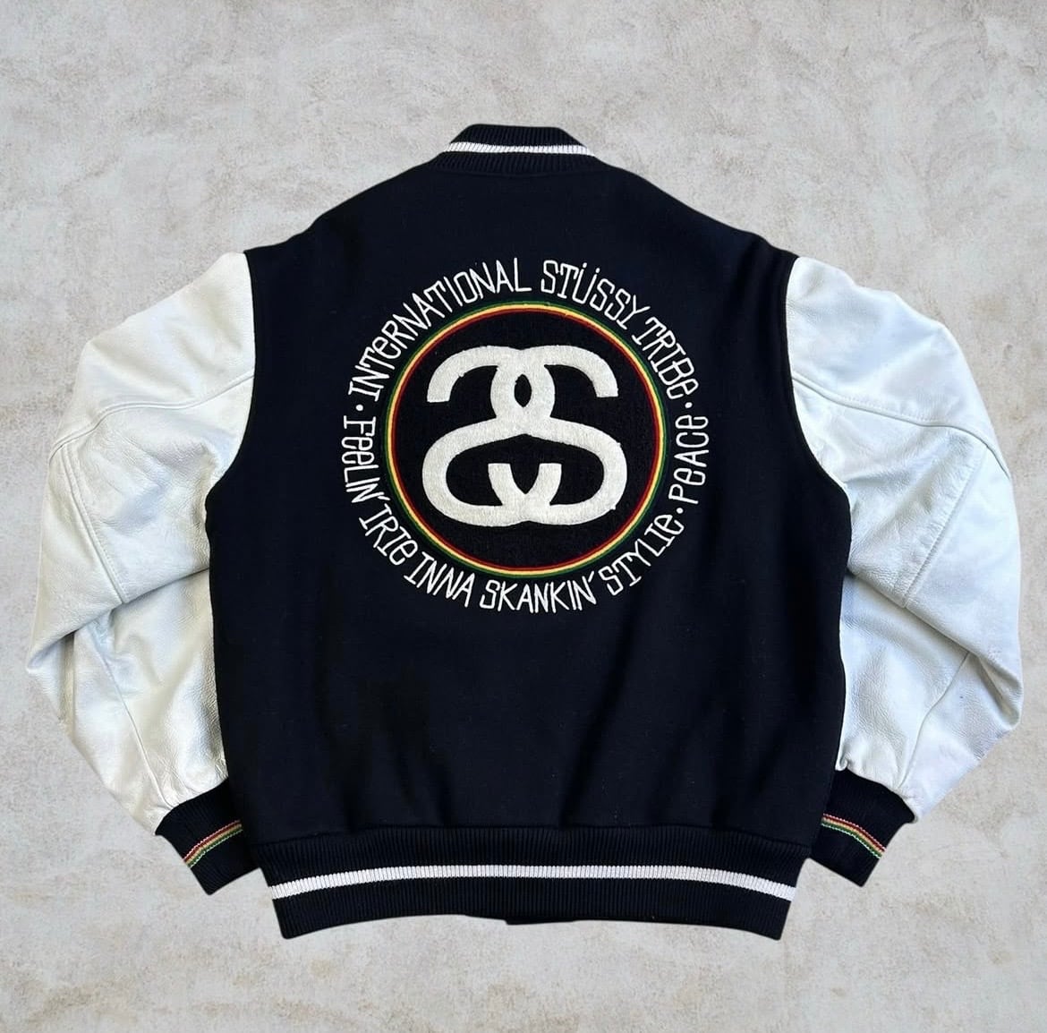 Special!!】00's old stussy Varsity Jacket ”スタジャン” ”I.S.T.
