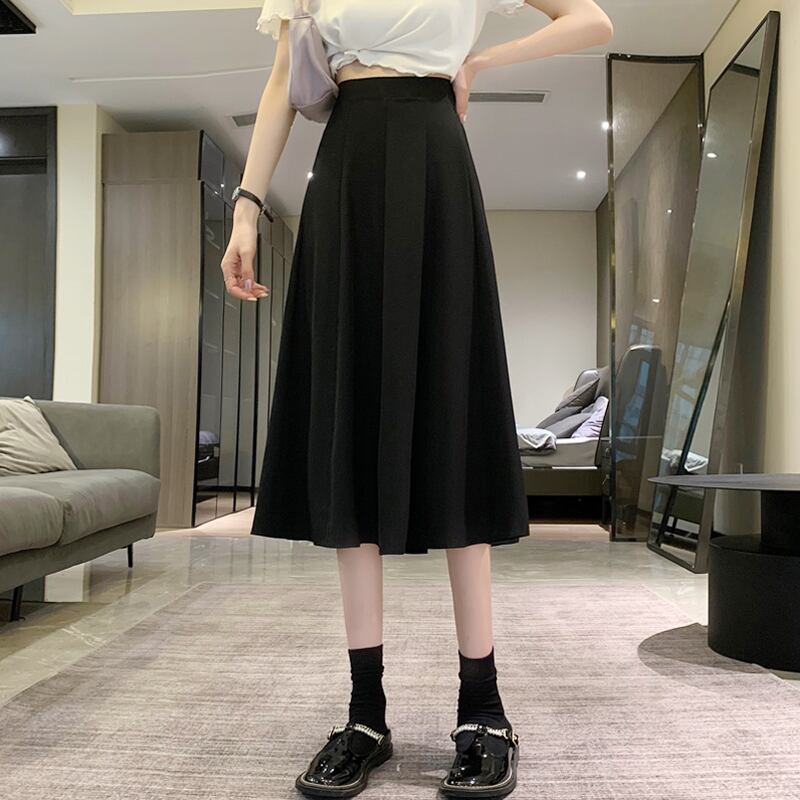 サマースカート ハイウェストAライン 夏物 スーパーモール93163449546