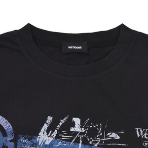 【WE11DAM】BLACK VINTAGE COLLAGE LONG-SLEEVED T-SHI