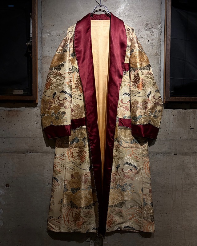 【Caka】40's〜50’s “西陣織“ Oriental Design Vintage Long Gown