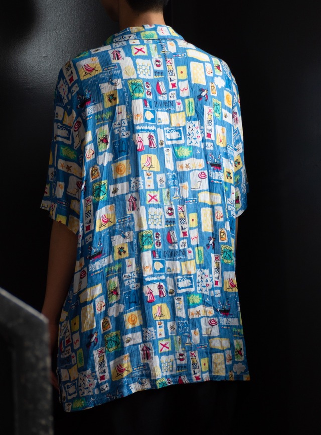 "KORET FRANCISCA" 1990s Rayon shirt