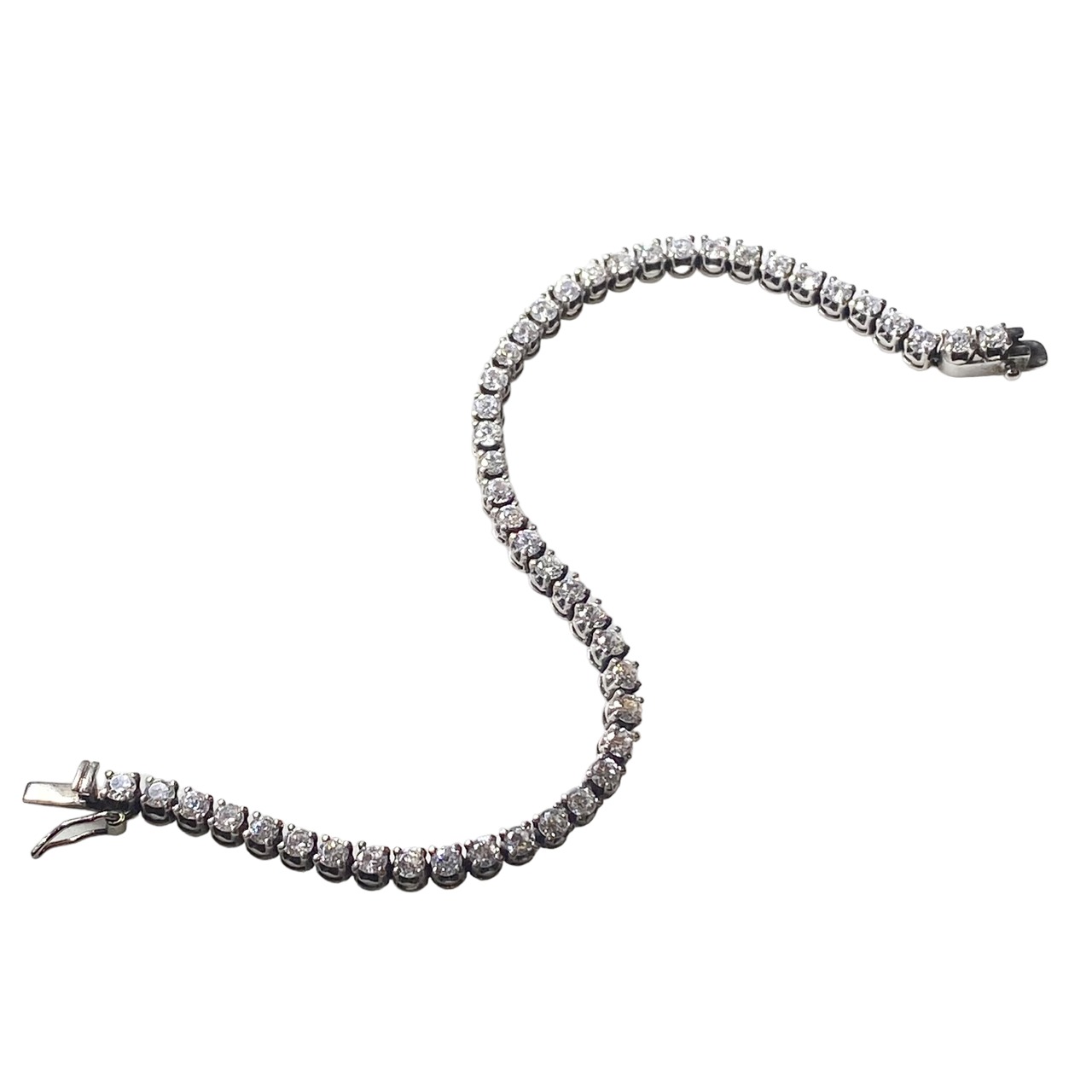 vintage silver tennis bracelet
