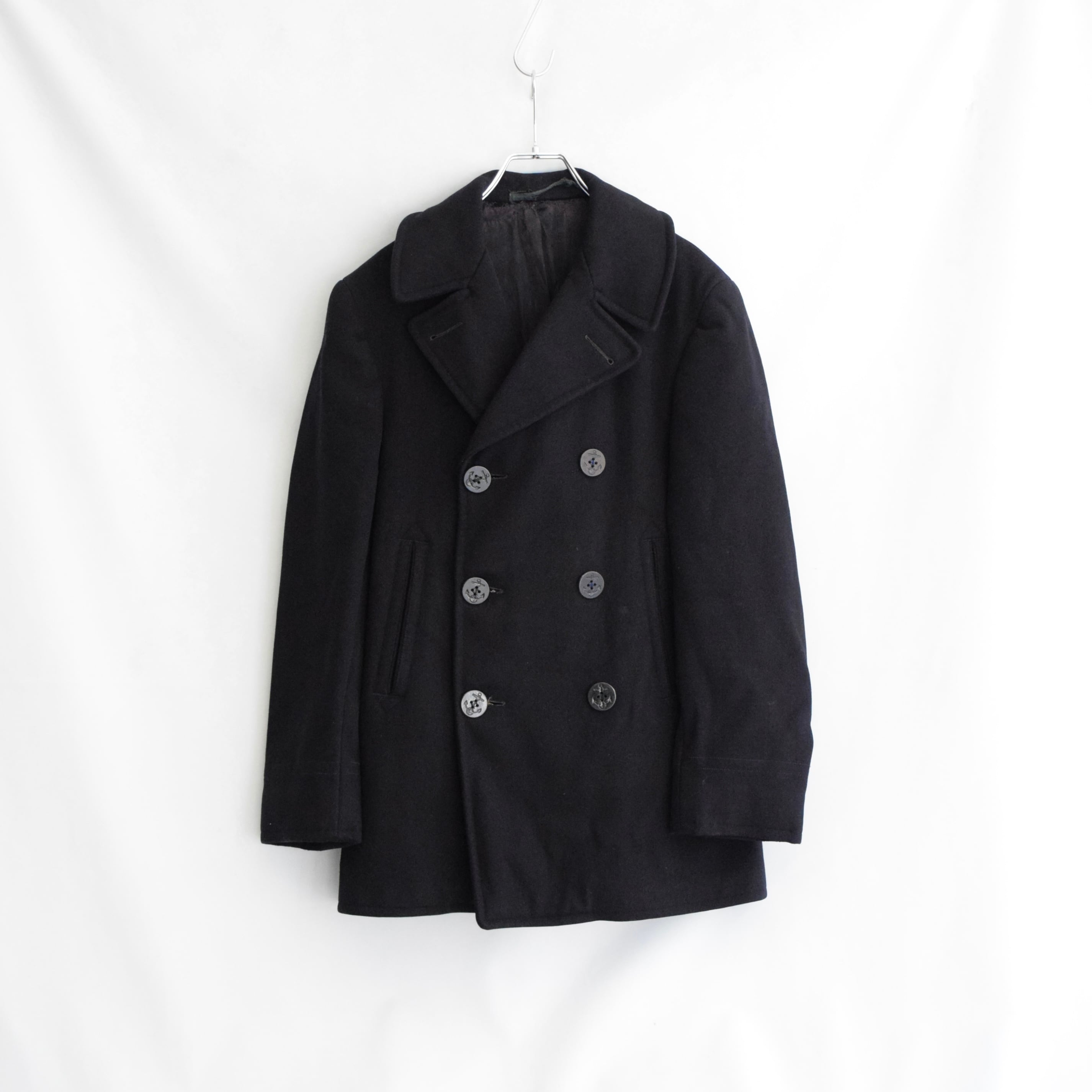 40s VINTAGE U.S.NAVY 米軍実品 Pコート ミリタリー オーバーコート