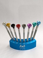 A☆F 189.770NEW 台付8本組 高級精密マイナスドライバーセット （先端T字新型タイプ）