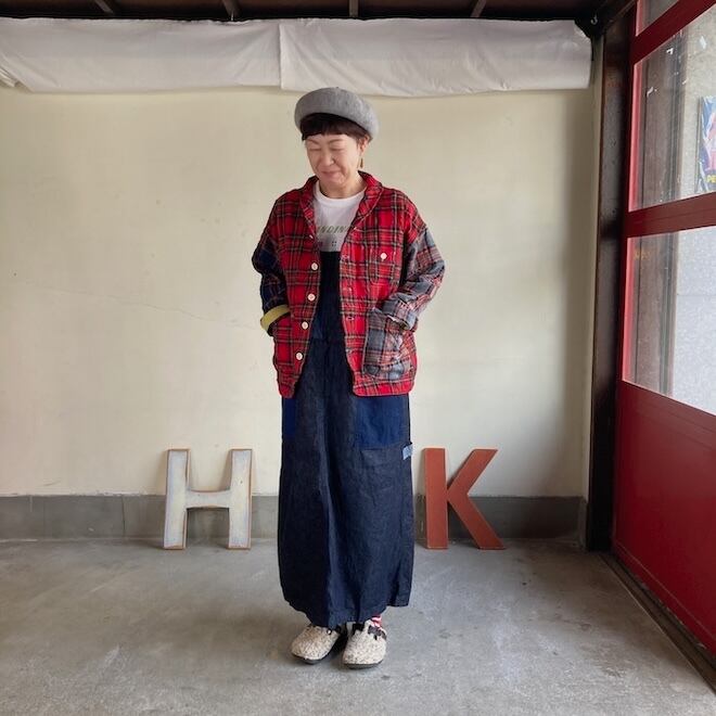 快晴堂 レディース ジャケット タータンフォーエバー シャツカバー