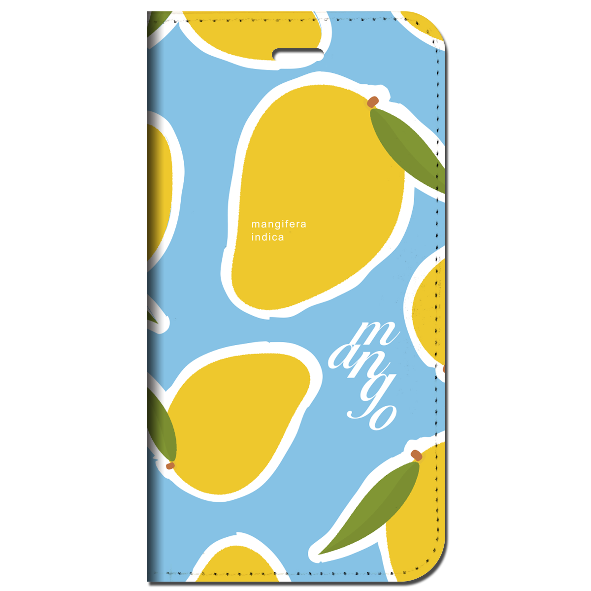 iPhone対応 スマホ 手帳型ケース マンゴーフルーツ ポップ フルーツ デザート 【iPhone17 / iPhone16 / iPhone16e / iPhoneSE 他 iPhone各機種対応】 st48