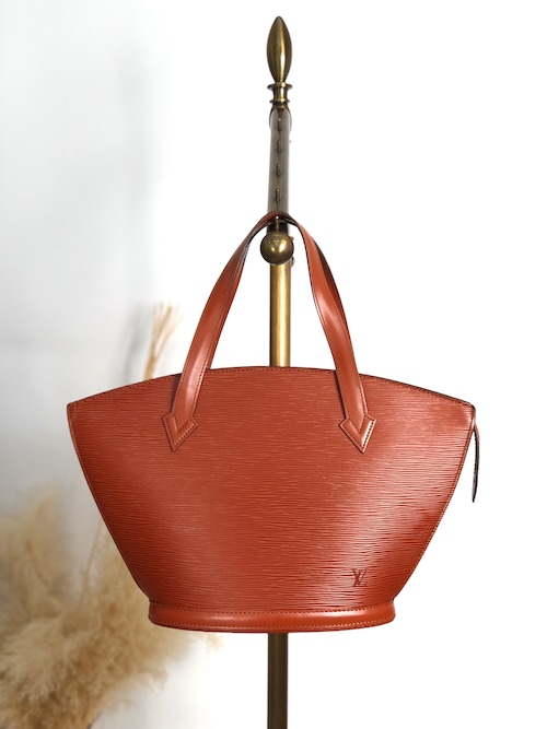 LOUIS VUITTON ルイヴィトン エピ トートバッグ ブラウン レザー サンジャック vintage ヴィンテージ オールド p6db2u