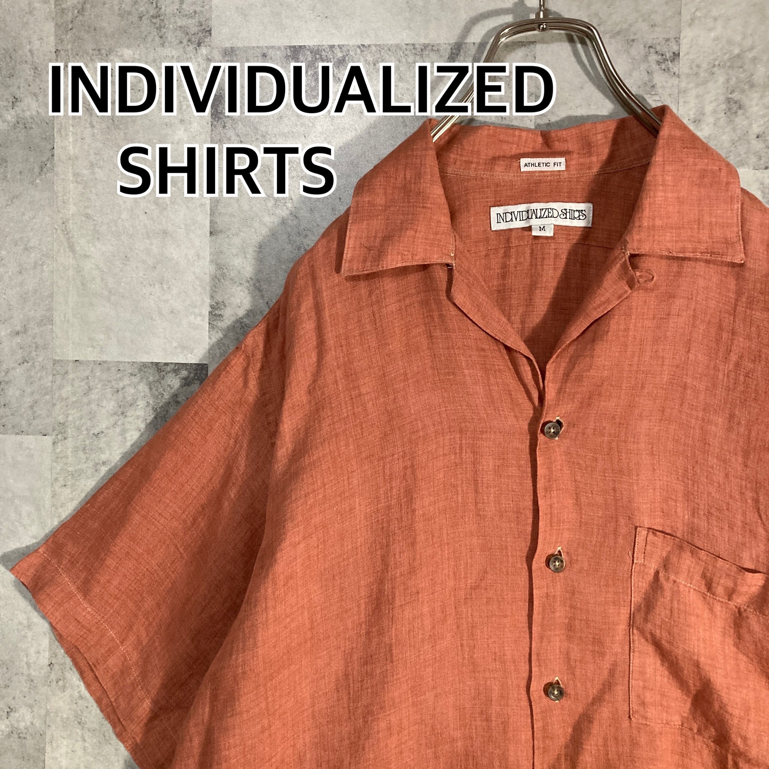 USA製 INDIVIDUALIZEDSHIRTSオープンカラー リネンシャツM 