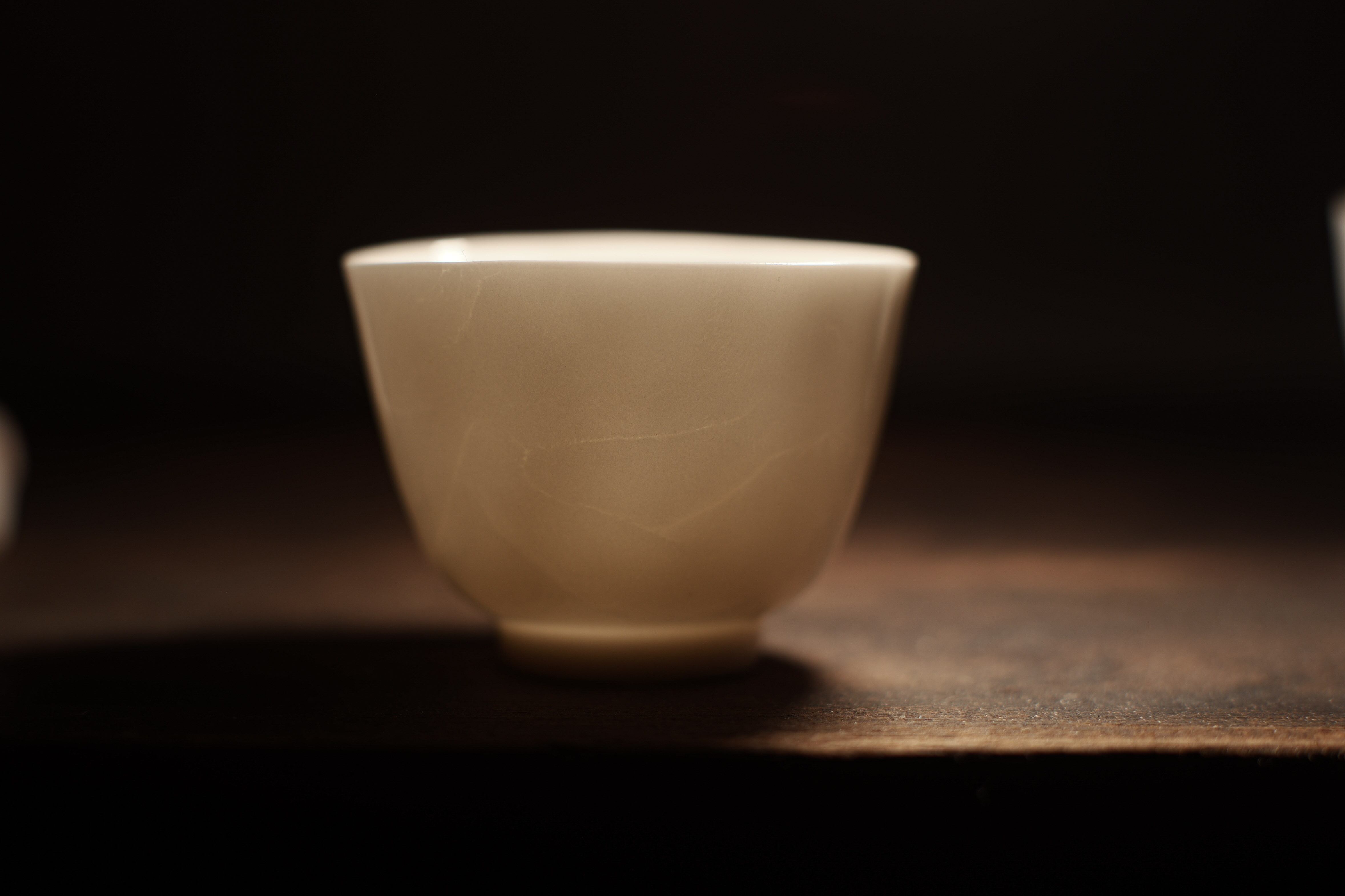 復刻明徳化手拓白磁杯「溶雪」・北白川糕糰店オリジナル（型作り