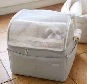 S/即納【ba＆ttang】basic cozy mung seat + cushion (Blue / Cushion beige)