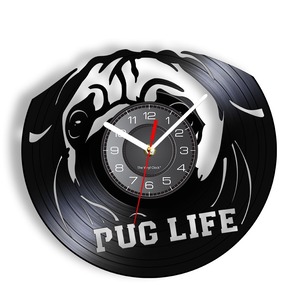 Wall clock   -pug life-　　clo-3
