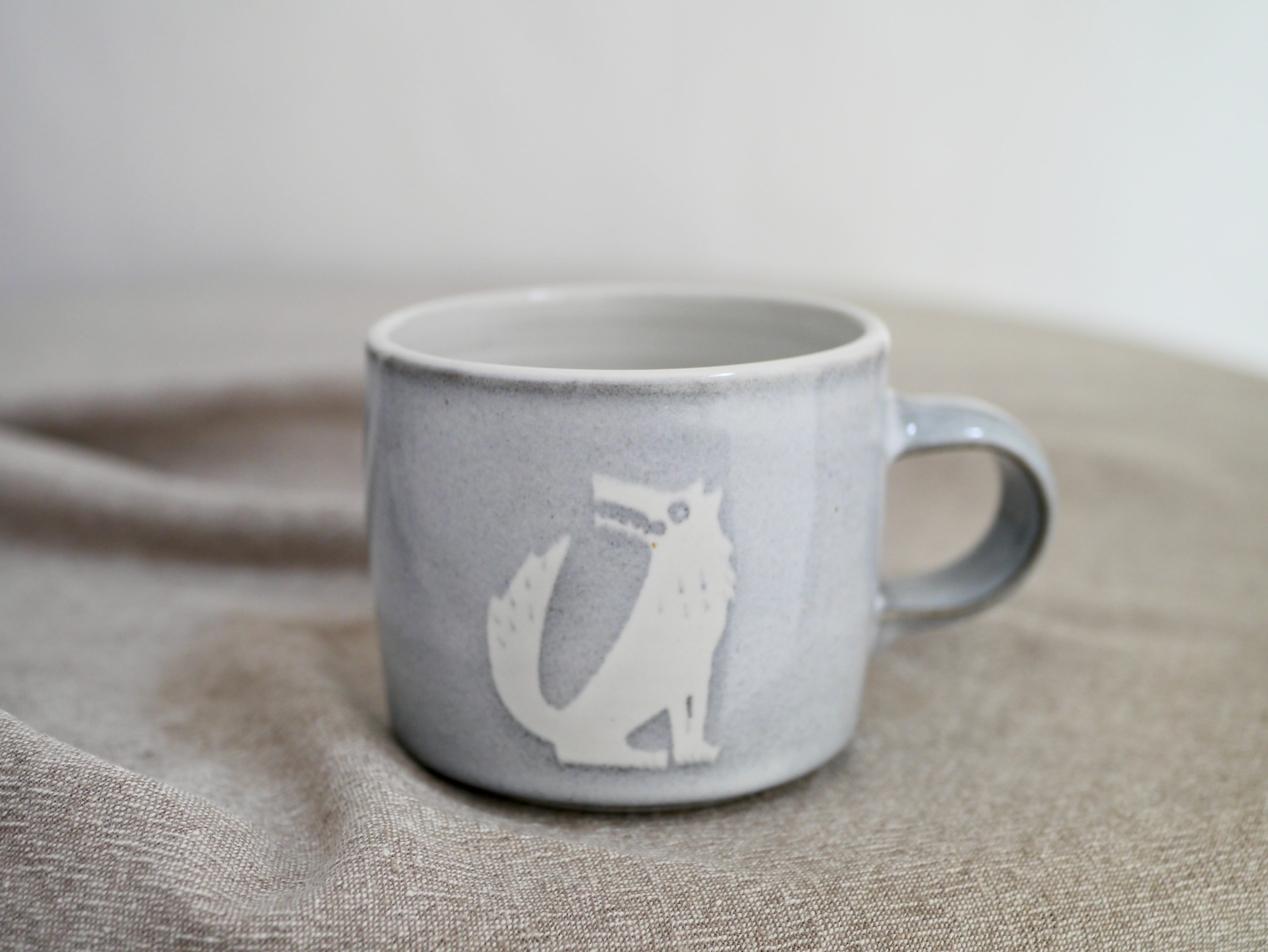 オオカミのマグカップ