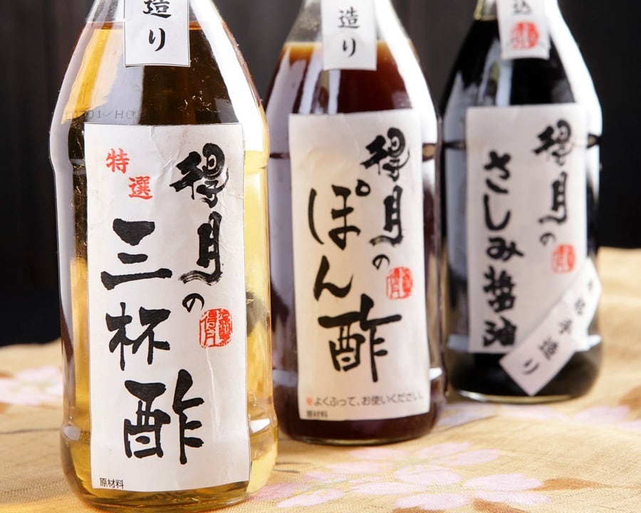 お酢 謹製 得月の三杯酢(土佐酢) | 【公式】すっぽん・ふぐ料理なら大阪【得