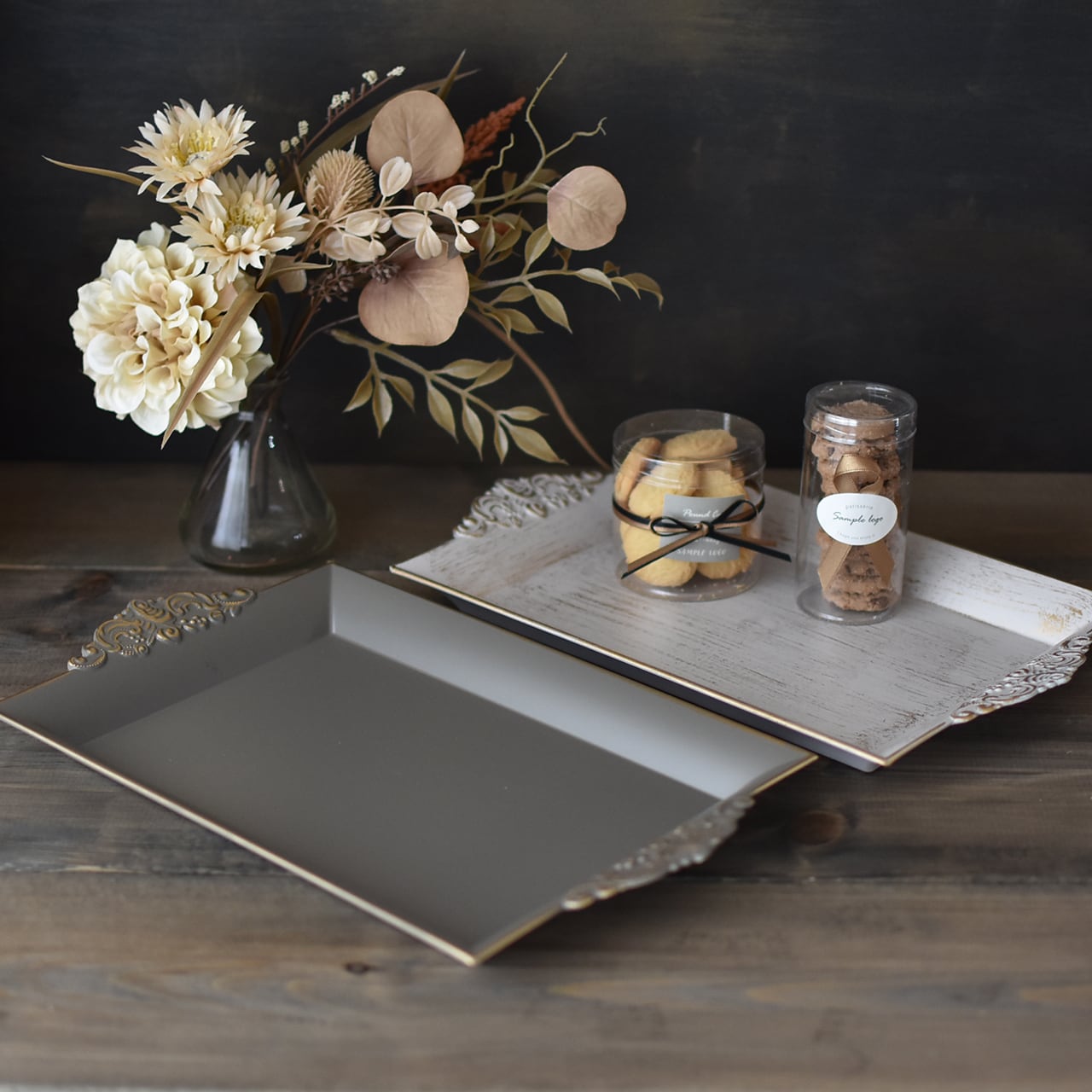 インテリアトレイ 長方形 ディスプレイトレー