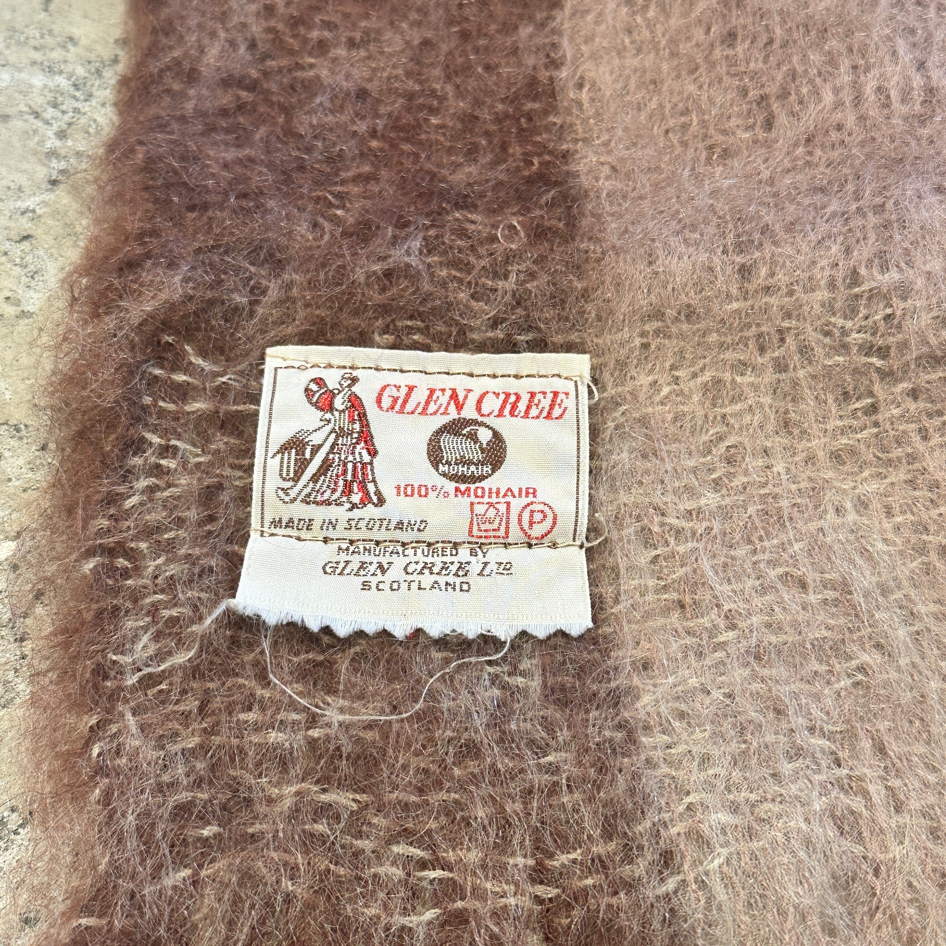 60s 70s モヘア 100% GLEN CREE マフラー ヴィンテージ Ⓝ1970s GLEN CREE MOHAIR MUFFLER | safarionline
