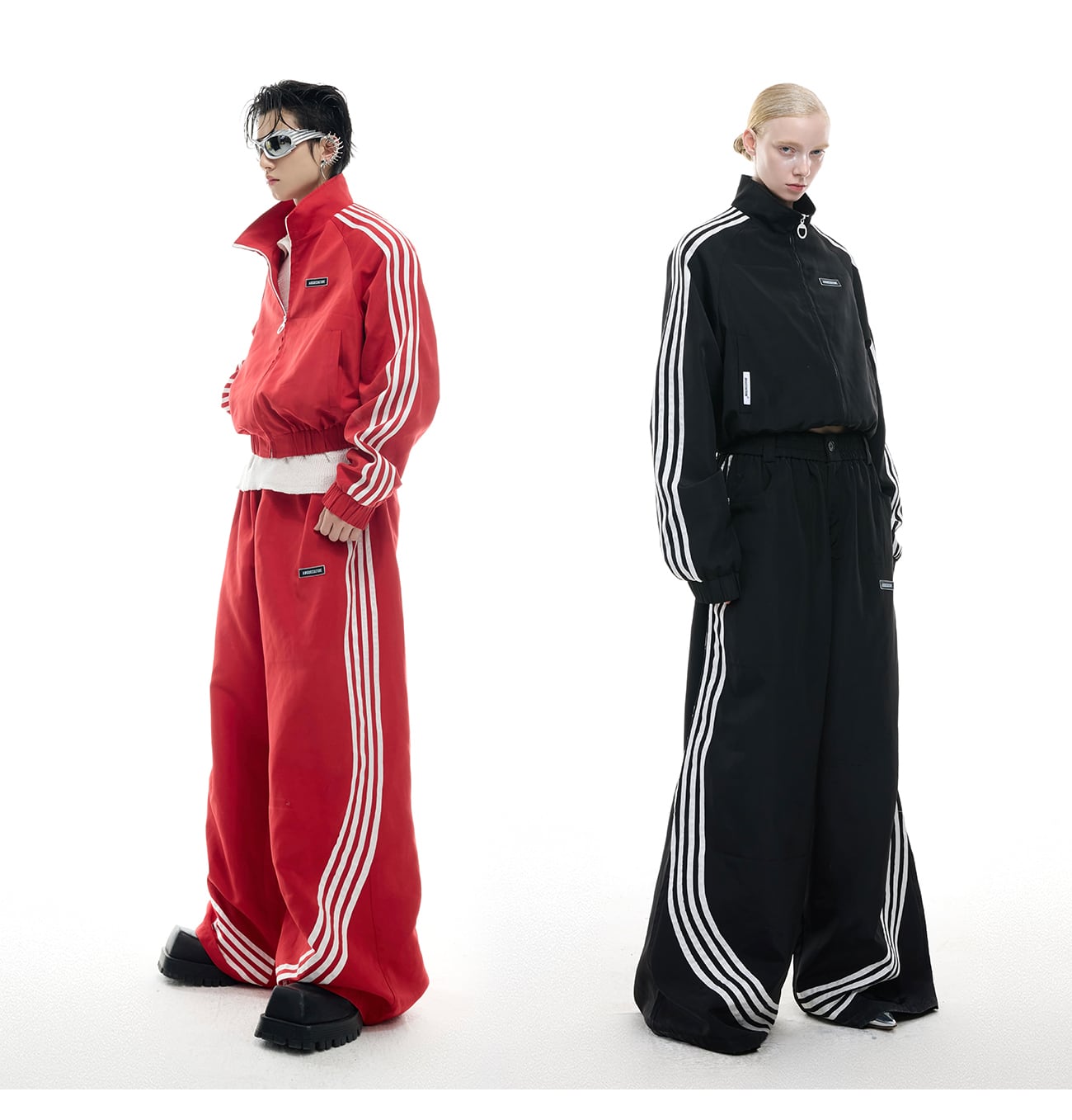 ArguE CulturE サイドライン トラックパンツ ジャージ 男女兼用 ArguE CulturE サイドライン トラックパンツ ジャージ ロング