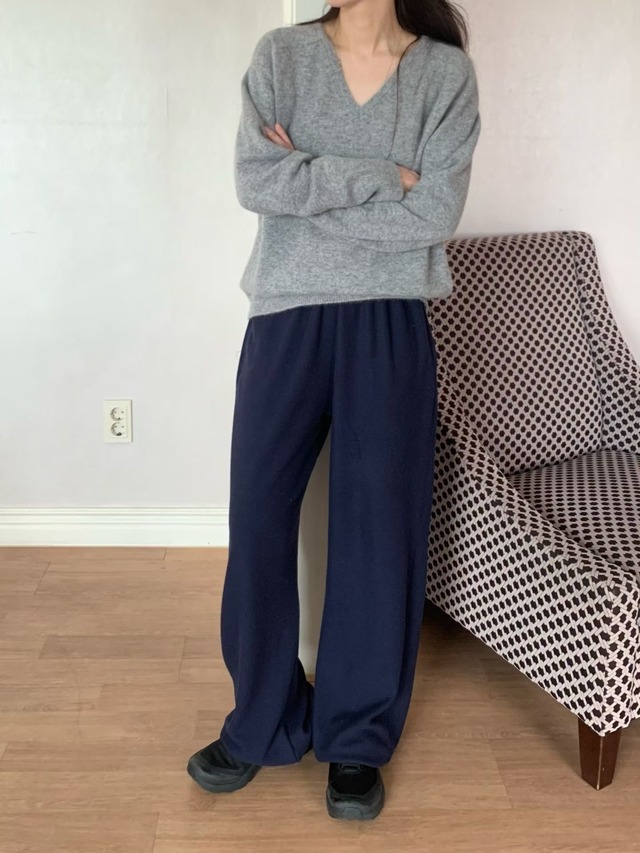 (予約) fl lanel / Soft raccoon v knit 3color