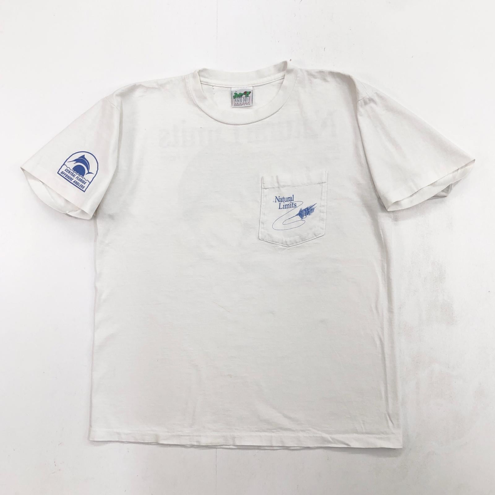 90年代 USA製 アート ジョーク プリントTシャツ 釣り メンズS相当