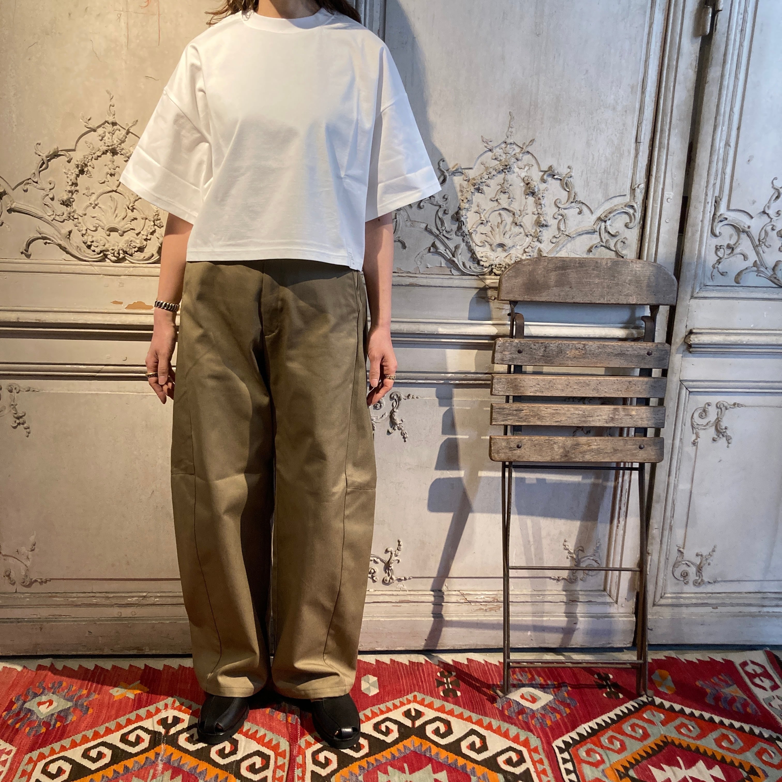 HYKE【ハイク】 T/C BARREL-LEG WORK PANTS (13394) | glamour online