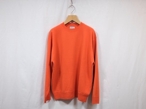 Yonetomi NEW BASIC”RIGID CASHMERE KNIT SWEATER ORANGE”