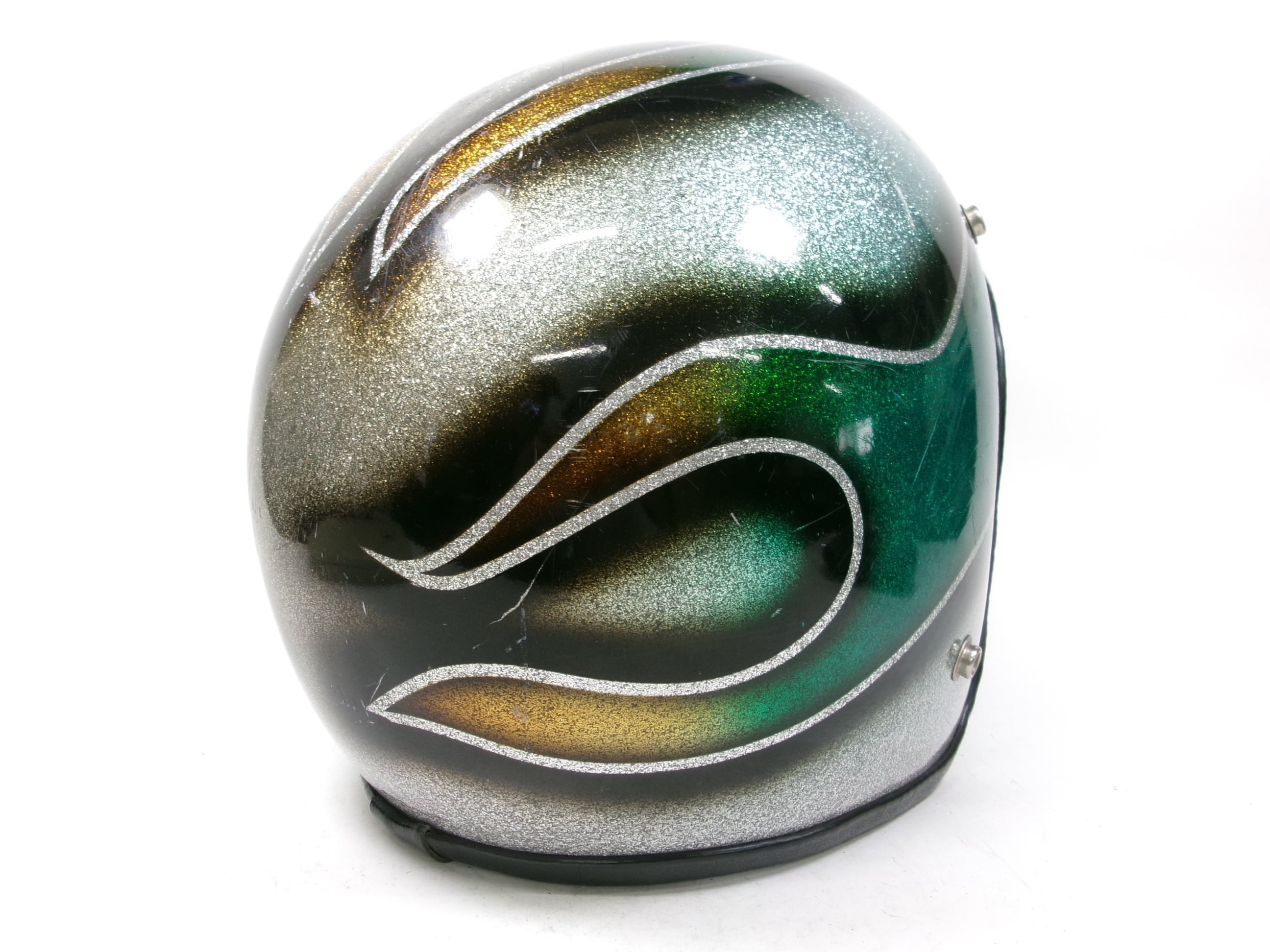 CROWN製70s GRAN SPORTジェットヘルメット 目深加工済 70年代