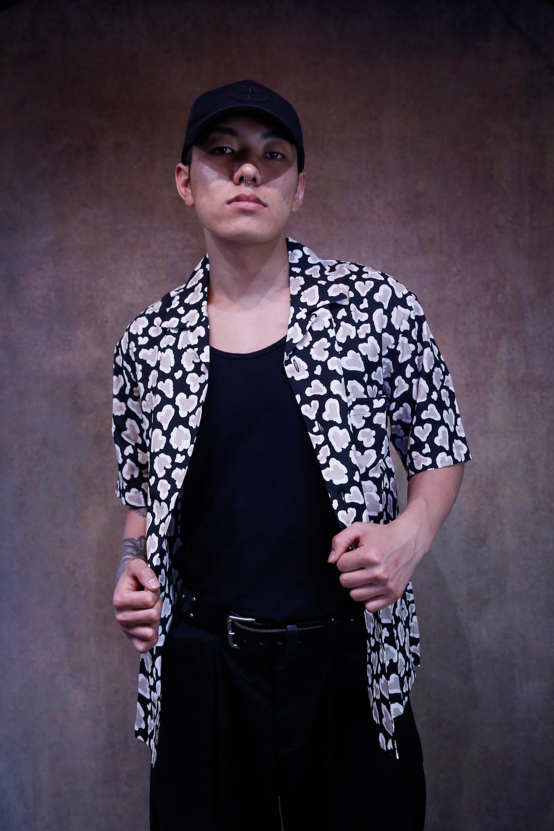 ChahChah/チャーチャー/CC HEART LEOPARD ALOHA SHIRTS/ハート 