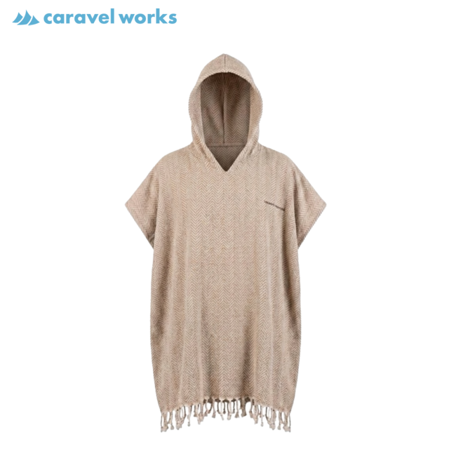 タオルポンチョ　ベージュ（Towel Poncho　beige）