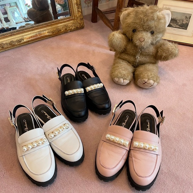 Pearl flat shoes /Anniversary item
