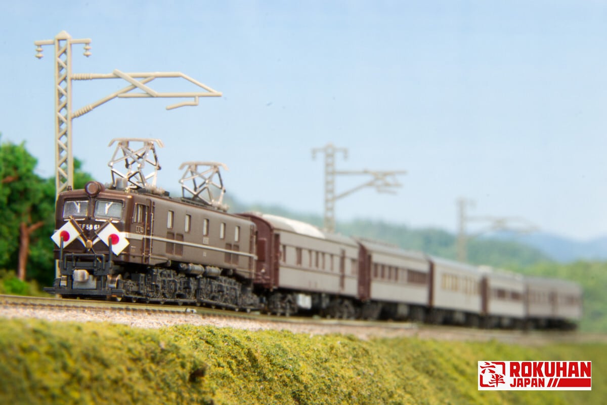 T039-1 EF58形電気機関車 61号機 お召し仕様（EF58 Electric Locomotive Number 61 Imperial  Train) ロクハン ＢＡＳＥ.ＳＨＯＰ ｜【公式】鉄道模型通販 Zゲージ Zショーティー