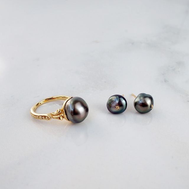 One n' Only / Tahiti Pearl Ring（R387-PG）