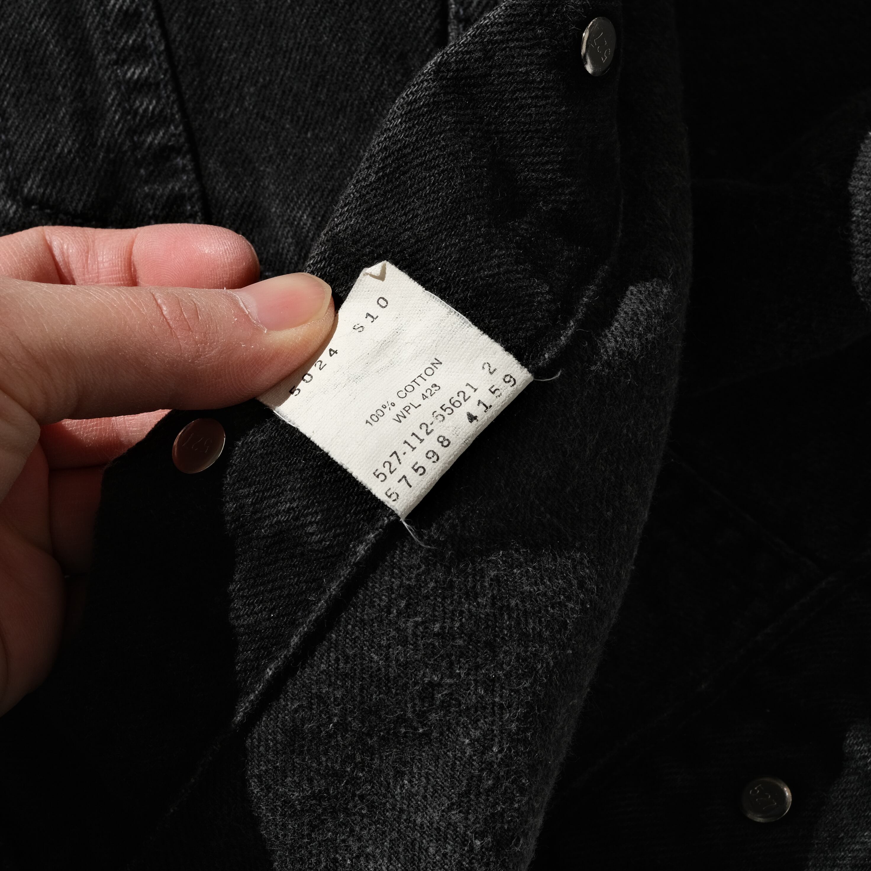 92's Levi's 57598 black denim Jacket made in USA [like M] | goodbuy