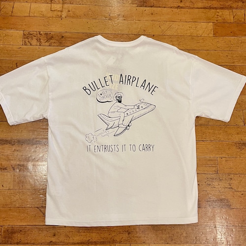 Noble Product WIDEシルエット プリント半袖Tシャツ Airplane