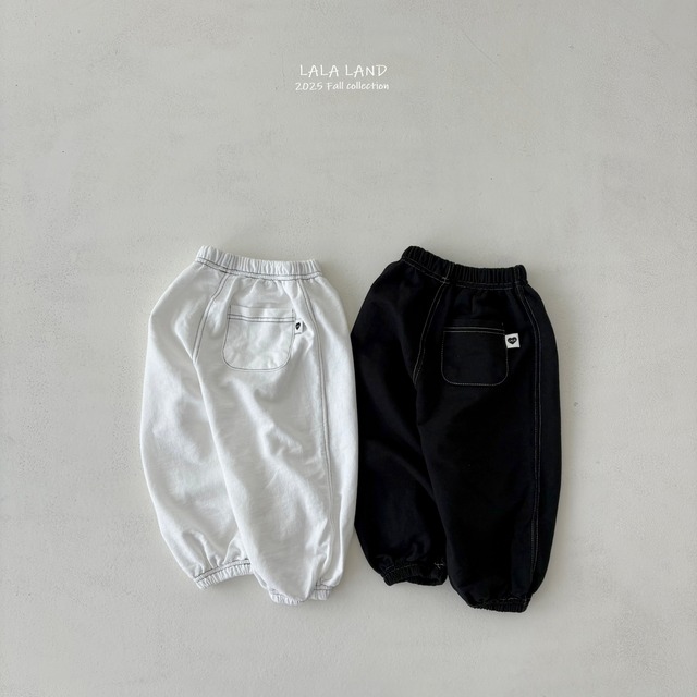 «Sold out»«LaLa Land» ステッチジョガーパンツ 2colors
