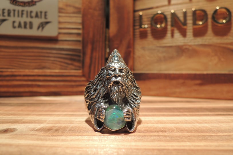 クレイジーピッグ　CrazyPig 129 WIZARD RING w/ Opal | FirstOrderJewelry  ファーストオーダージュエリー代官山 SilverJewelry leather powered by BASE