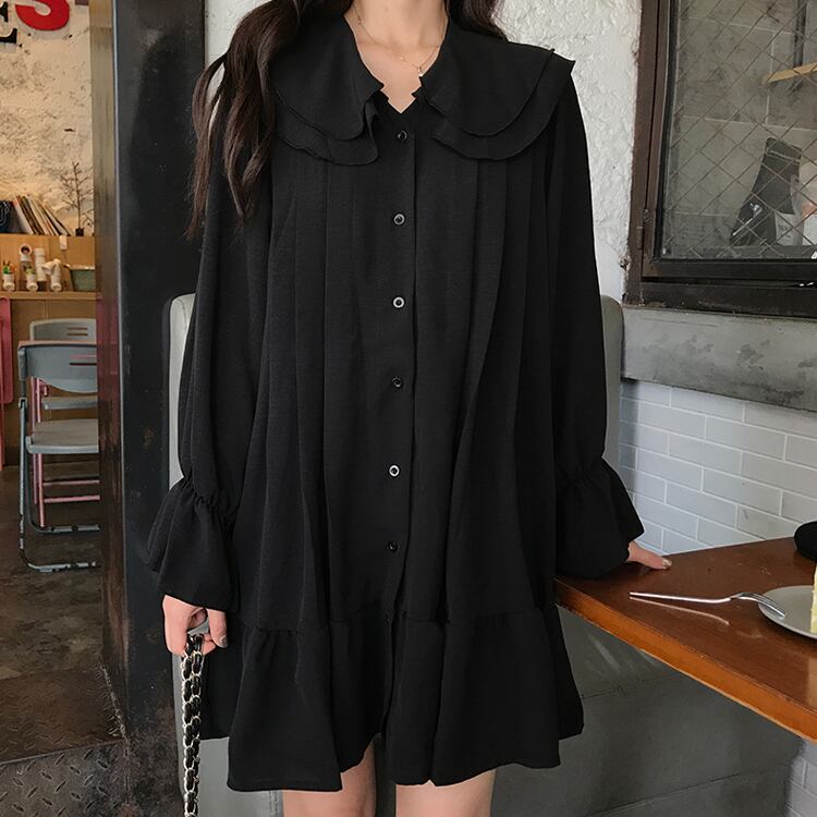 2020年夏の人気スカート、人形の襟の新バージョン、シングルブレストのデザイン、ニッチなドレスの女子学生 YY-ファッション61388286202