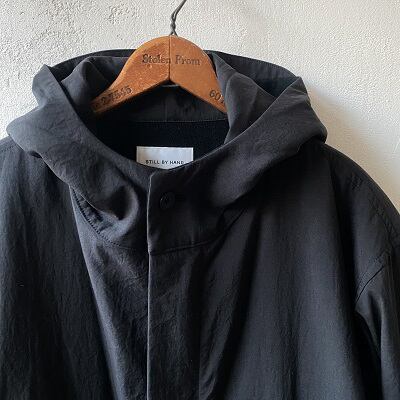 完売品 23SS Still By Hand ナイロンフィッシュテールコート アウター