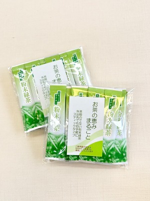 【粉末緑茶】お茶の恵みまるごと　0.6ｇ×４０本