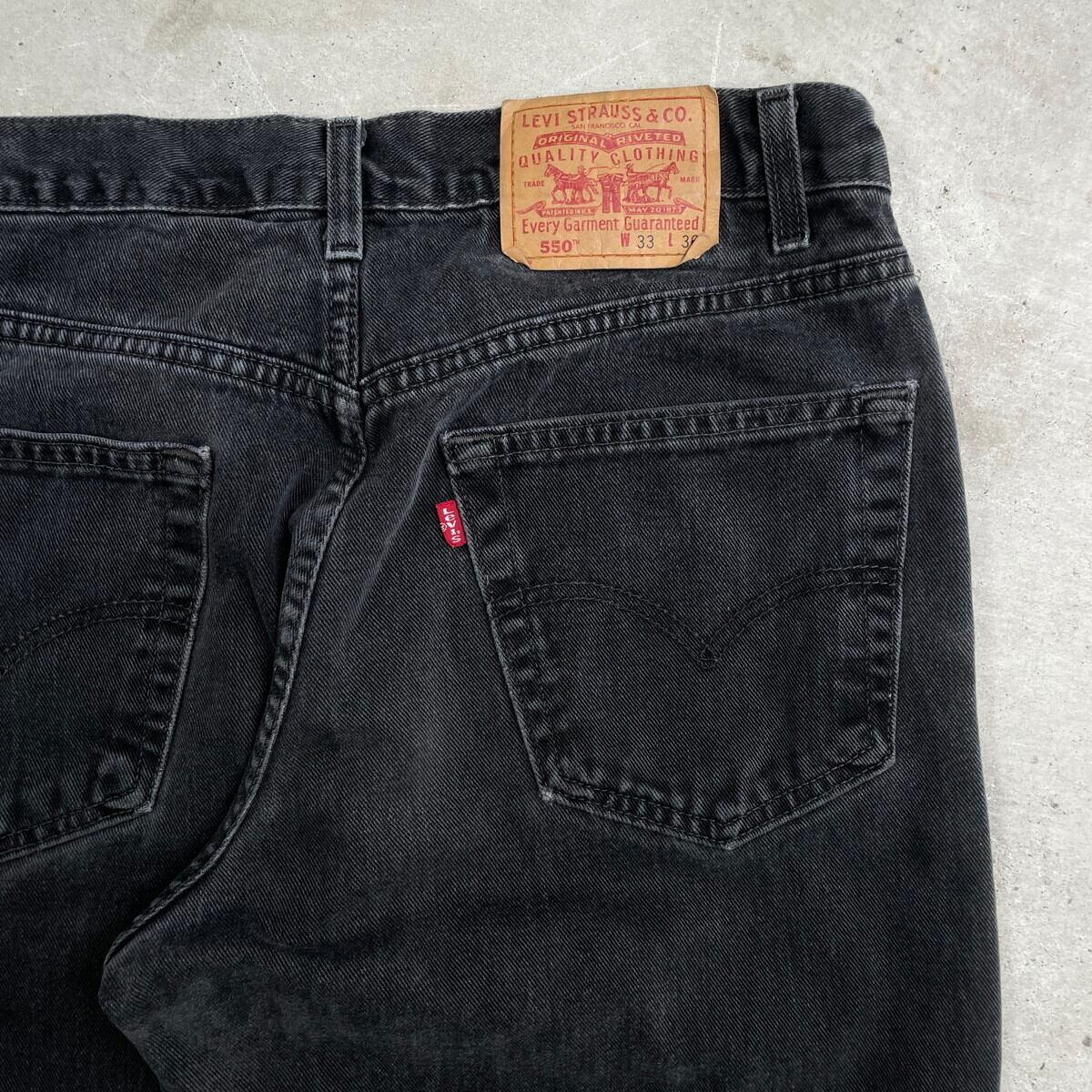 90年代 カナダ製 Levi's リーバイス 550 ブラックデニムパンツ メンズ