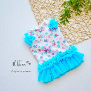 Blue×Flower ꕤ 華やかワンピ