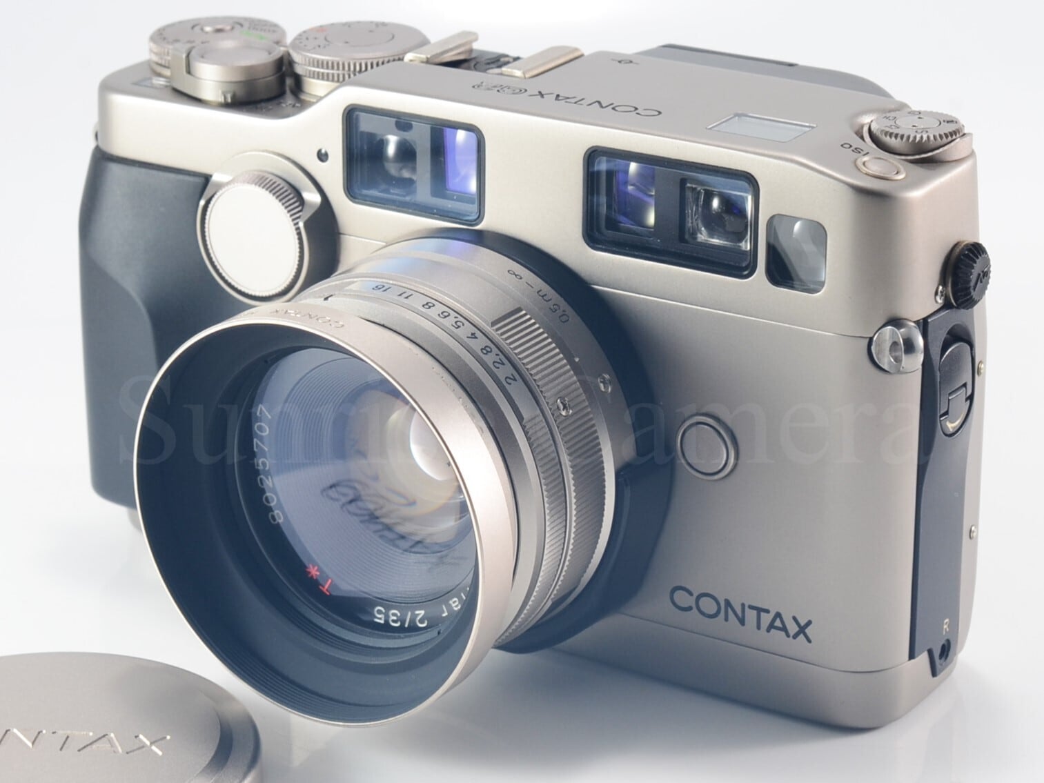 CONTAX G2 / Carl Zeiss T* Planar 35mm F2 整備済 革ケース付