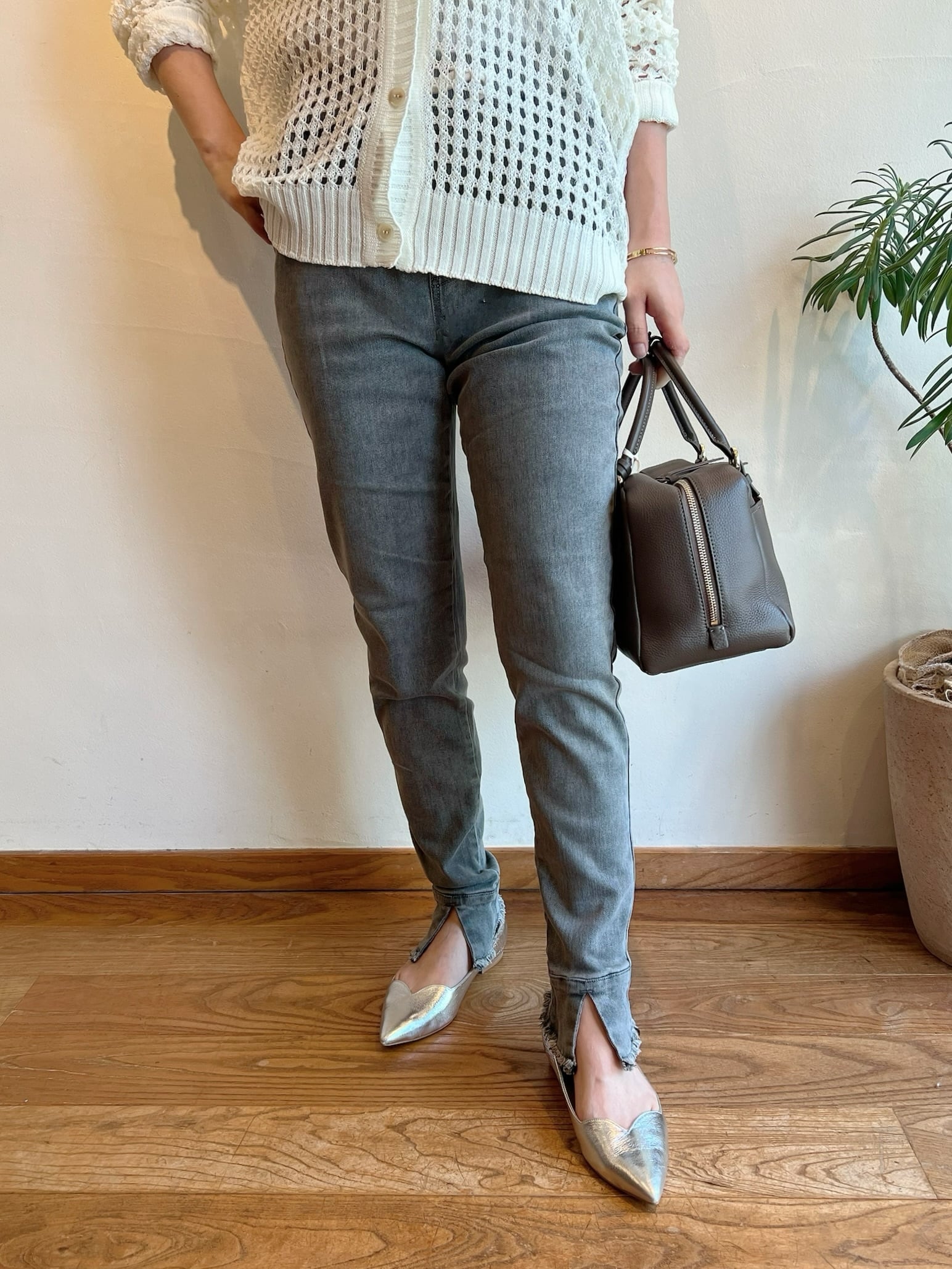 CYAN TOKYO シアントーキョースリットヘムスキニー CYAN TOKYO / スリットヘムスキニーデニム | anouk