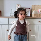 韓国子供服 / 26Autumn / 〖取寄〗second moment / バニラパフTシャツ / キッズ服 / 女子服 *XS~JL*