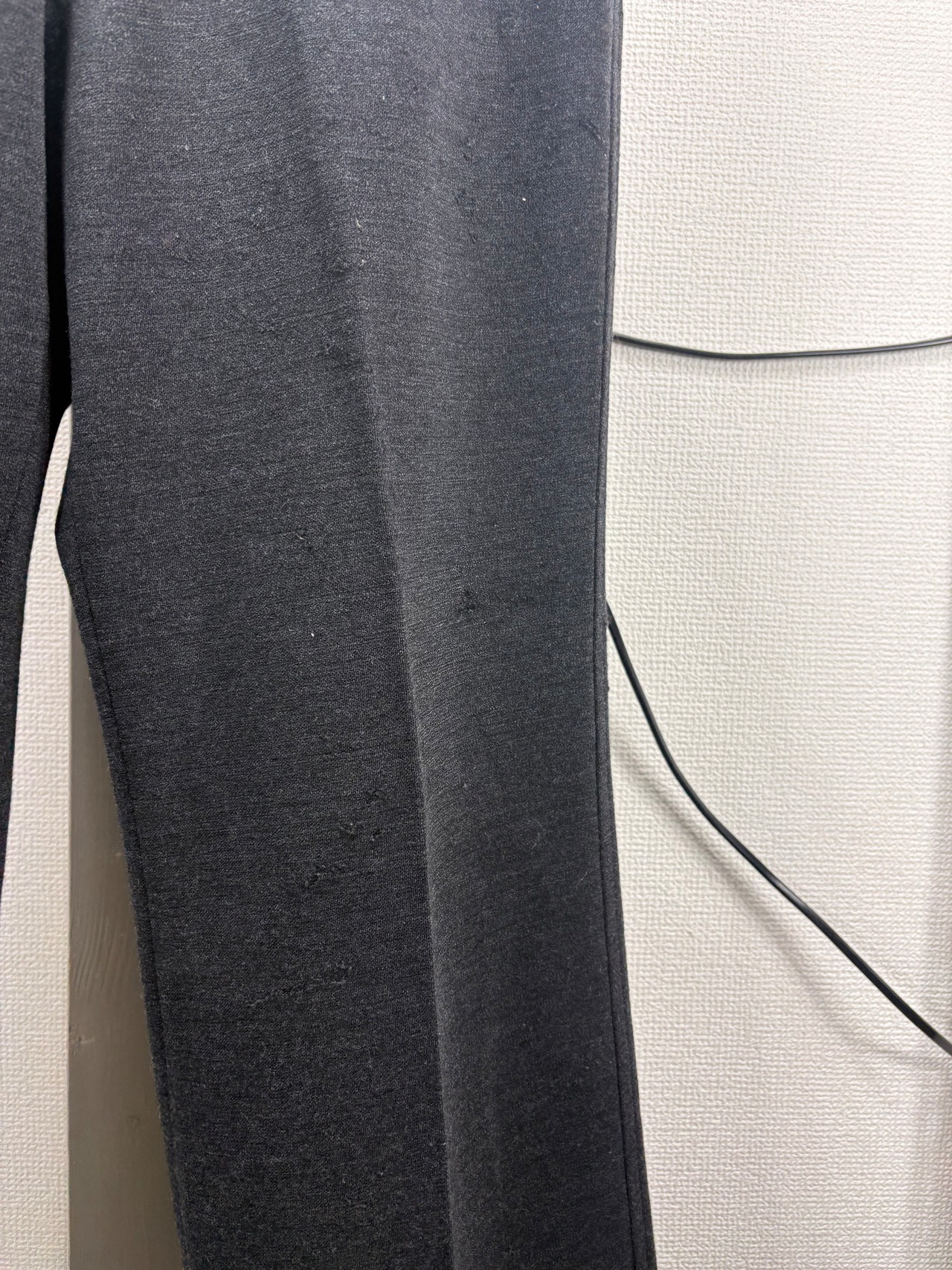 LACOSTE Wool Damaged Trousers