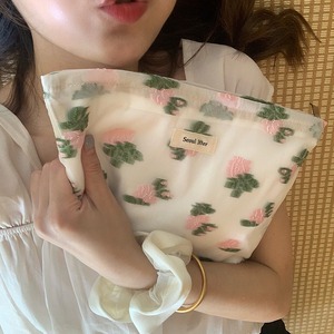 【BAG】韓国風さわやか花柄ポータブルバッグ