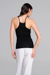 オスカリート  ホルターネックトップ シャンティイレース ブラック ２サイズ