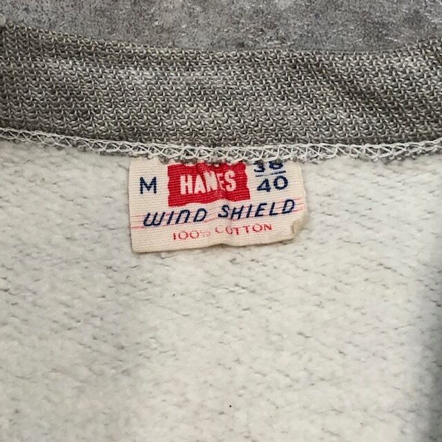 50's 60's HANES WIND SHIELD U.S.NAVY ステンシル コットン