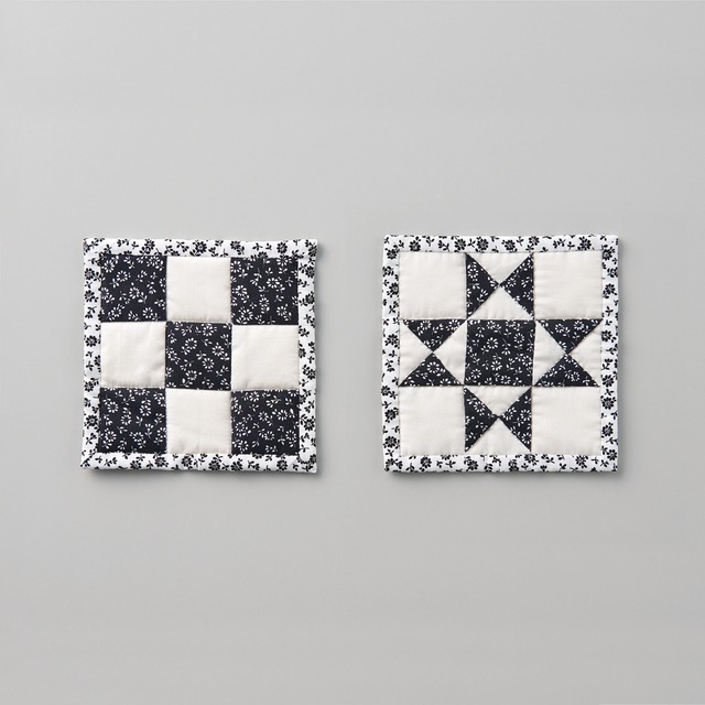 パッチワークコースターキット〈モノトーン〉70-461 | CLOVER LABO 