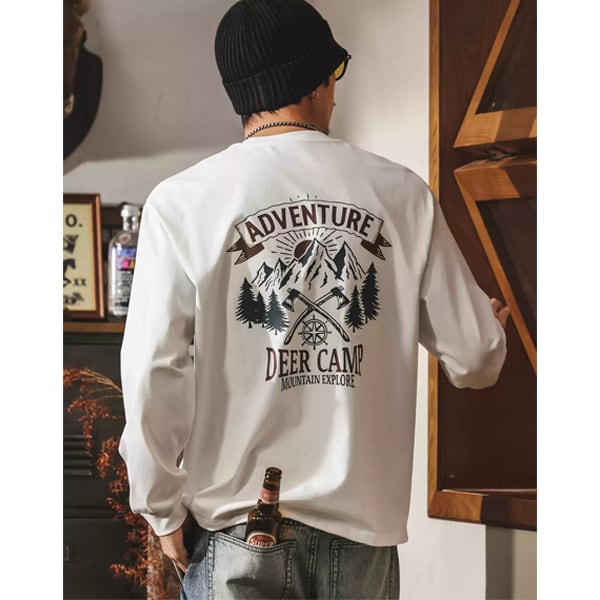 Back print design L/C Tee P598