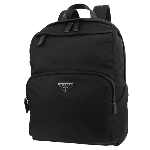 New PRADA プラダ Re-Nylon × サフィアーノレザー バック 2VZ104_2DMG_F0002 ブラック バックパック 新品
